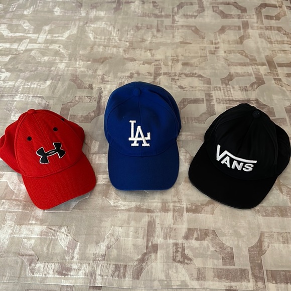 Under armor LA Dodgers Vabx baseball hats bundle